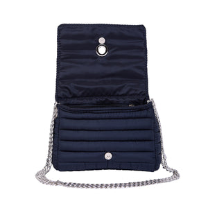 Andrea Navy Blue with two Straps (Chain Strap/ Blue and White Adjustable Strap)