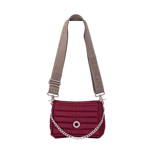 Andrea Cherry with two Straps (Chain Strap/ Beige Adjustable Strap)
