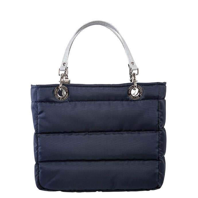 Básica Navy Blue, Top Zipper, Shoulder Bag