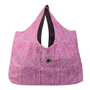 Beach Bag, Scales Pink Pattern