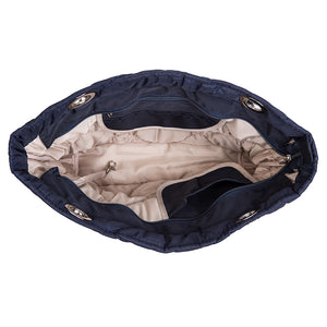 Rombos Navy Blue, Top Zipper, Shoulder Bag
