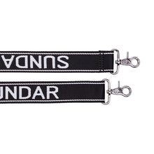 Andrea Black with two Straps (Chain Strap/ Black and White Adjustable Strap)