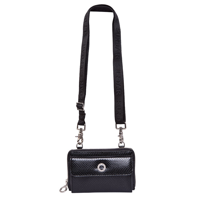 Toti Black Bag with Long Adjustable Strap