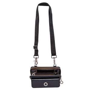 Toti Black Bag with Long Adjustable Strap