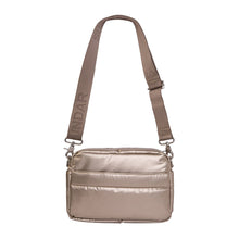 Gold Crossbody  Laura with Beige Adjustable Strap (40 mm width)