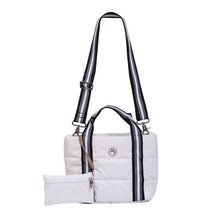 White Básica Mini with Lined Adjustable Strap